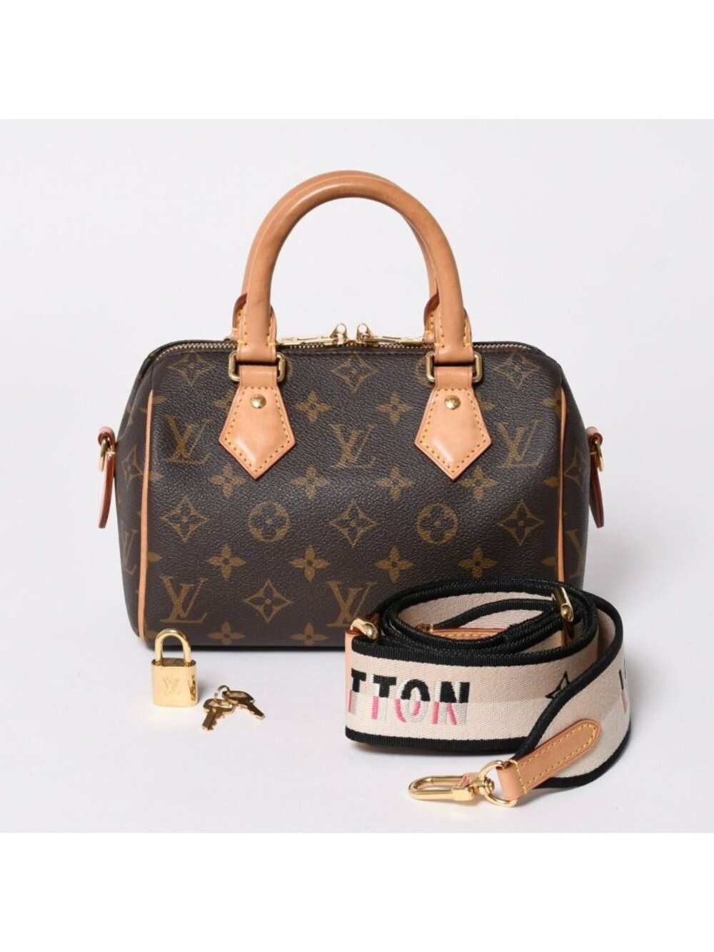 Louis Vuitton Speedy 20 Bandouliere 2-Way Bag Monogram Brown